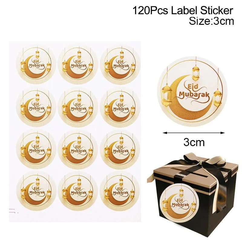 Ramadan Kareem Decoration Eid Mubarak Banner Balloons Disposable Tableware Set Ramadan Mubarak Muslim Islamic Party Decorations