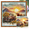 (Multi-Style) Western Farm-11CT Stamped Cross Stitch 50*50cm/19.69*19.69in