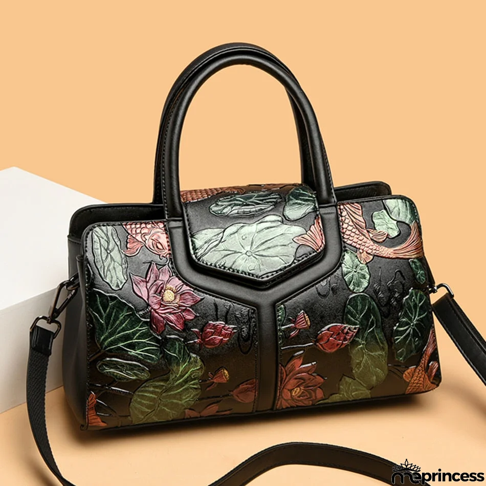 Women's Polyester Zipper Closure Silt Pocket Luxury Shoulder Bag