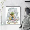 4 Season Window-Summer-14CT Stamped Cross Stitch Kit(29x36cm)