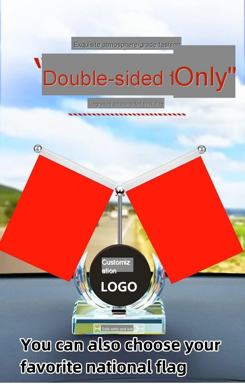 Car perfume ornaments-customized car logo, customized national flag