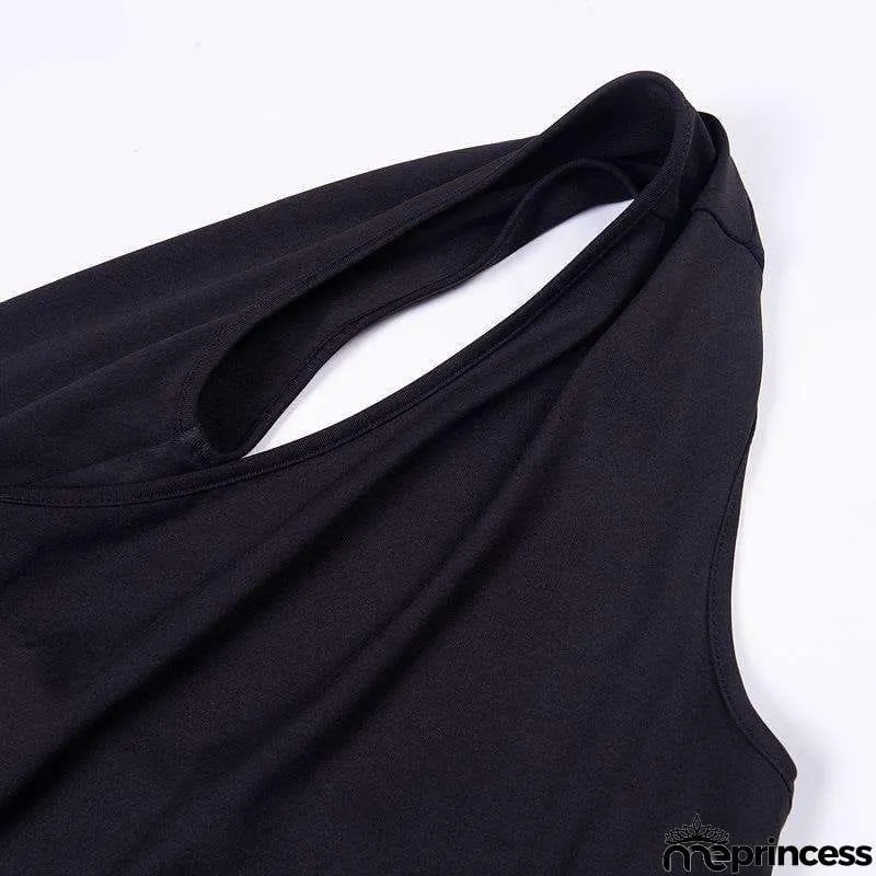 One-Shoulder-Off Slim Bodycon Dress