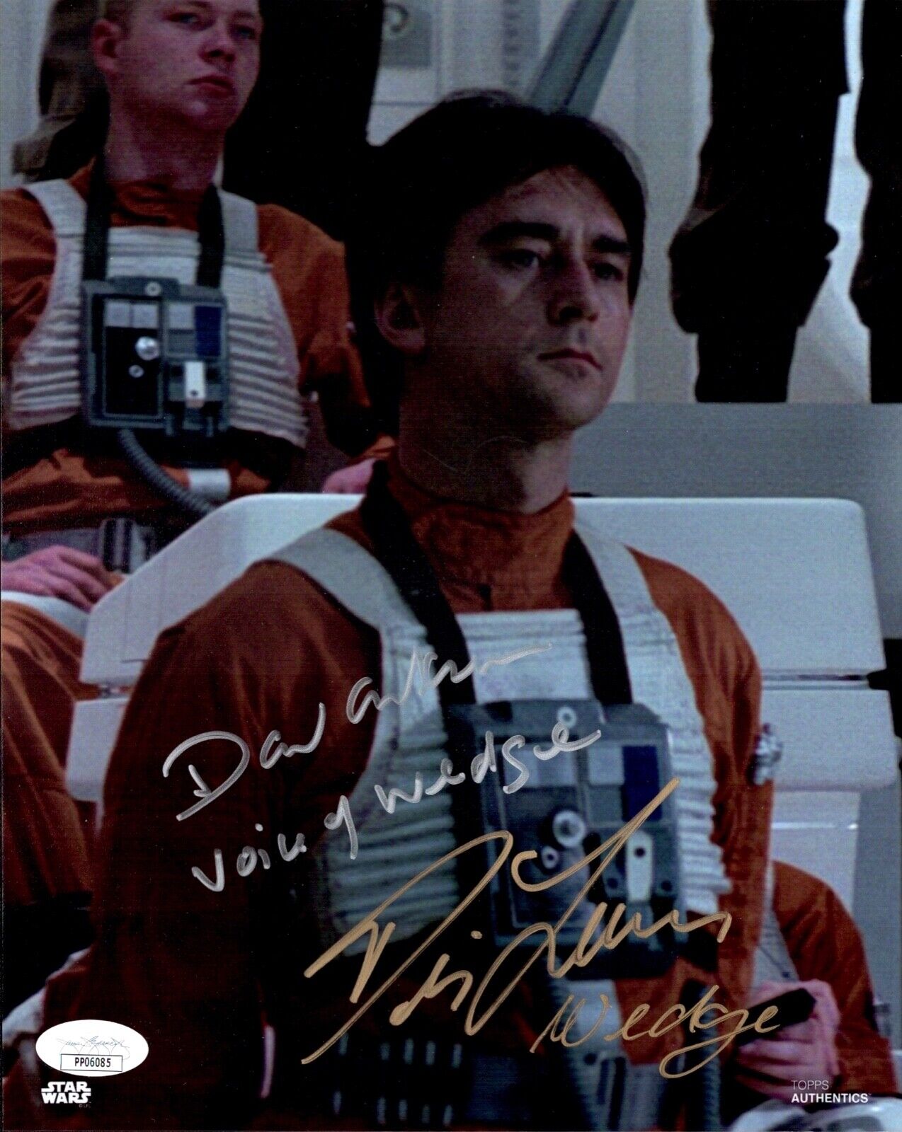 DENIS LAWSON & DAVID ANKRUM Signed 8x10 Star Wars A NEW HOPE WEDGE Photo Poster painting JSA COA