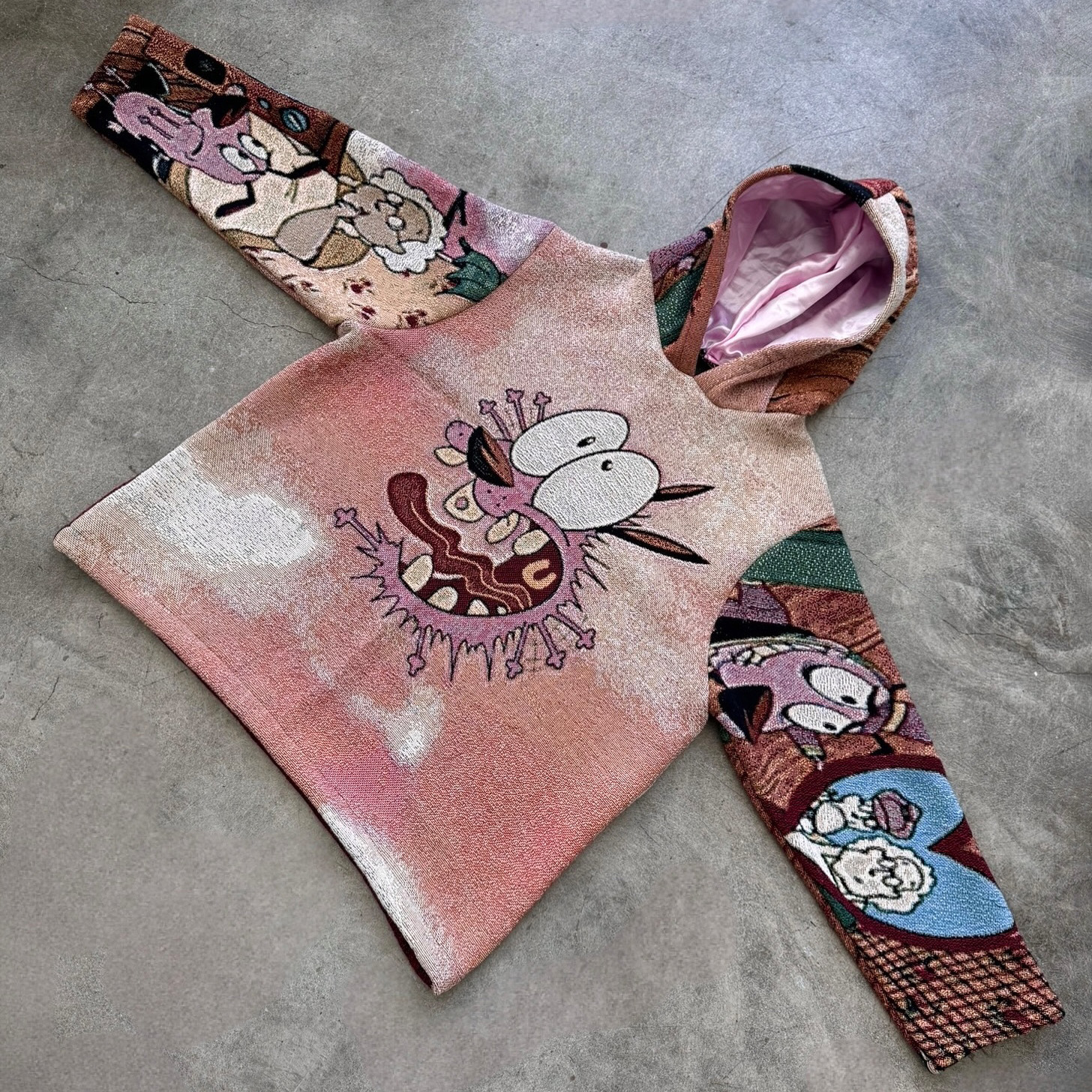 Cartoon House Print Long Sleeve Hoodies