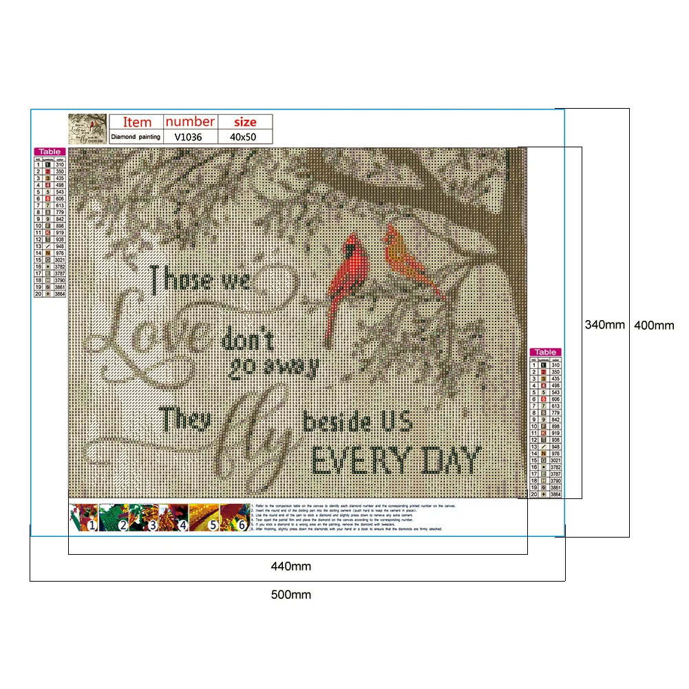 Diamond Painting - Full Round Drill - Bird(50*40cm)