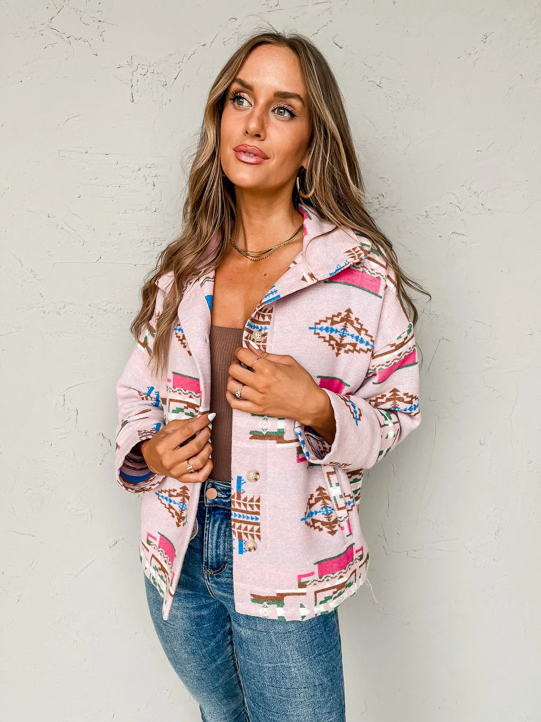 Sweet Destiny Aztec Shacket