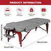 [US Local Warehouse] Beauty Massage Table Height Adjustable with Carrying Bag for Physiotherapy Shops