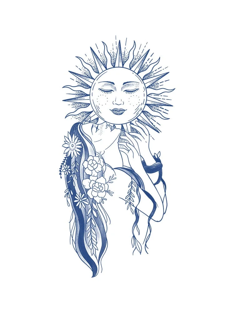 KT101-150 Semi-permanent herbal juice tattoo sticker flower arm clavicle non-reflective simulation tattoo large picture flower