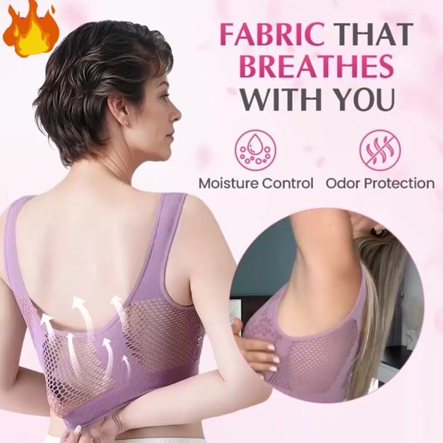 Breathable Cotton Button Comfy Lifting Bra socialshop