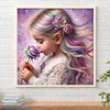 Diamond Painting-DIY Full Round Drill Girl