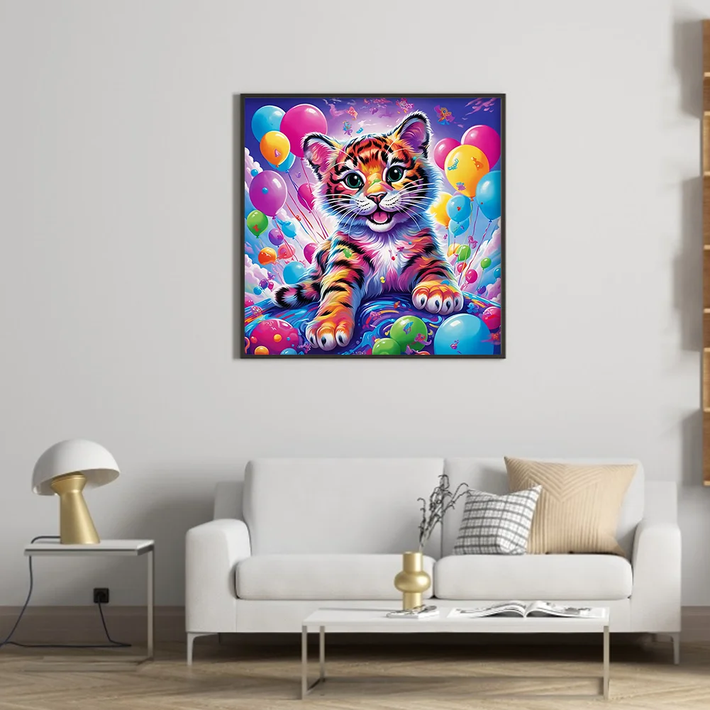 Diamond Painting - Full Round Drill - Tiger(Canvas|30*30cm)