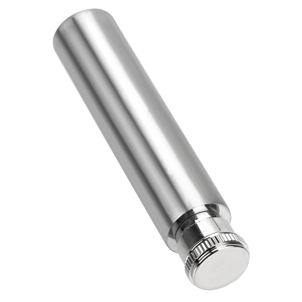 Tegooe Portable Stainless Steel 1oz Tubular Mini Hip Flask for Whiskey and Spirits