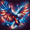 American Flag Eagle-11CT Stamped Cross Stitch 40*40cm tapestrymarket