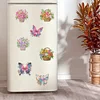 12PCS DIY Diamond Art Refrigerator Sticker for Decor (Flower Basket)