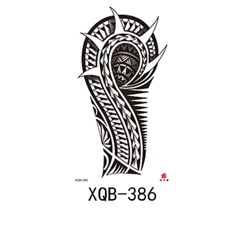 Small Full Arm Waterproof Tattoo Sticker Half Arm Arm Fierce Animal Arm Lasting European and American Tattoo Sticker
