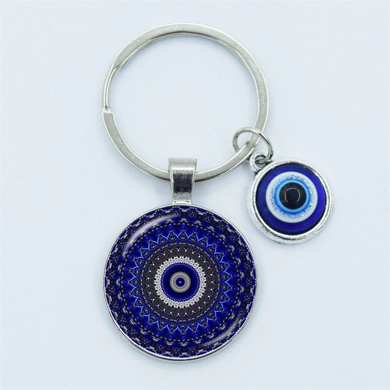 Vintage Style Minimalist Devil’s Eye Zinc Alloy Unisex Bag Pendant Keychain