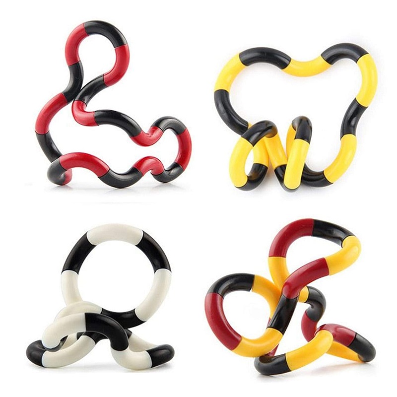 

Twisting Circle Deformation Rope Adult Decompression Toys, Red and yellow, 501 Original