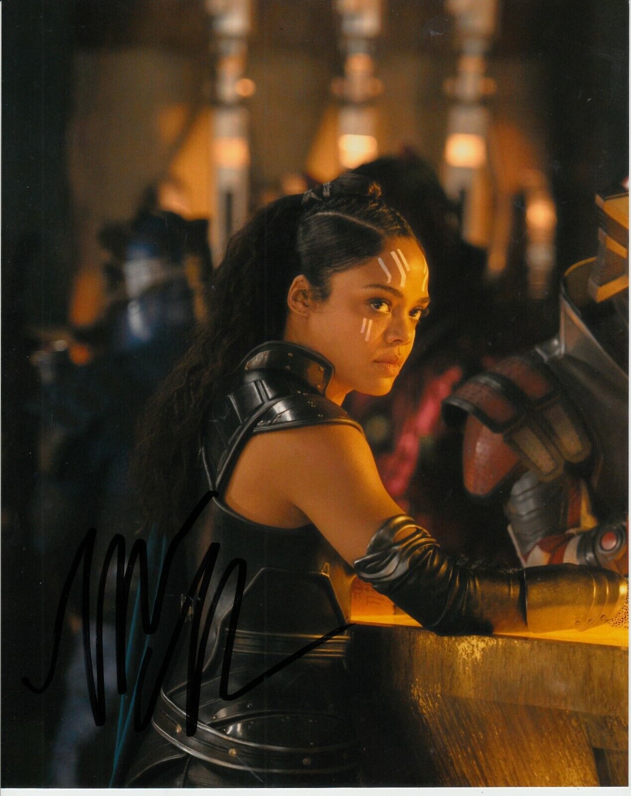 TESSA THOMPSON SIGNED THOR RAGNAROK Photo Poster painting UACC REG 242 (3)