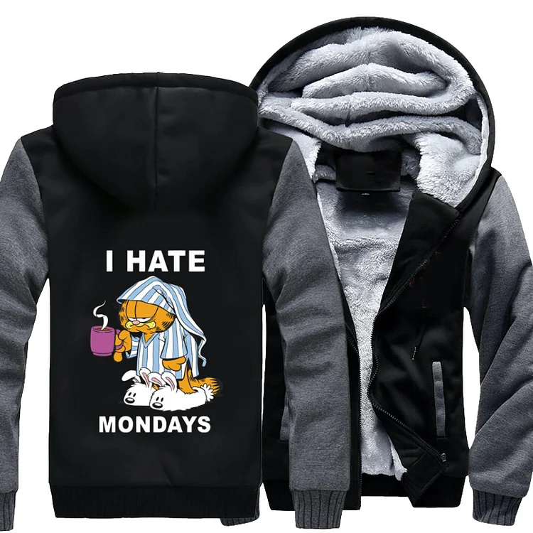 I Hate Mondays Coffee, Garfield Fleece Jacket