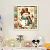 Xmas Snowman-11CT Stamped Cross Stitch 40*40cm tapestrymarket