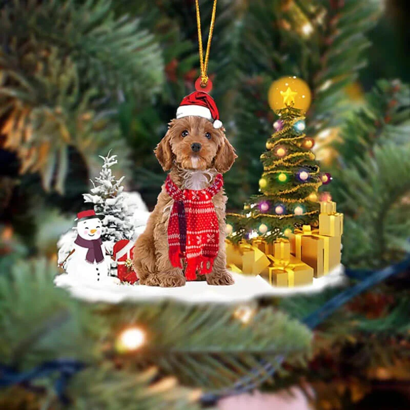 VigorDaily Cockapoo Christmas Ornament SM012