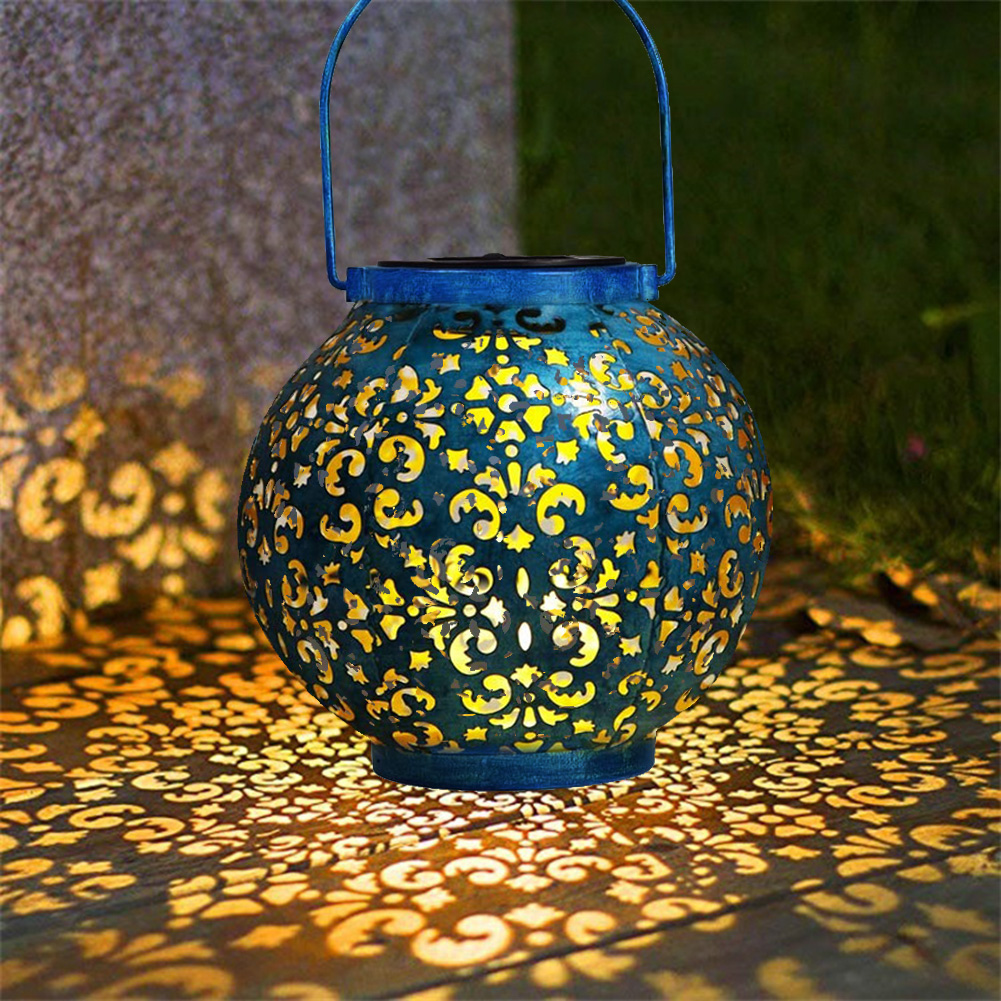 

Solar LED Iron Art Lantern Handheld Hanging-Lanscape Lawn Light, 501 Original