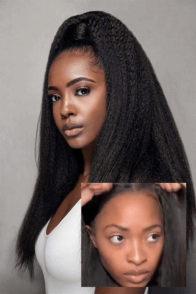 13x6 Kinky Straight Glueless Lace Wig | HD Lace & Transparent Lace | 200% & 250% Density | Boruihair 100% Human Hair