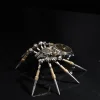 Steampunk DIY Assemble 3D Metal Mechanical Spider Model with Clock Assemble Insect Model Handmade Crafts Desktop Decorations