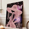 DIY Pearl Painting Elegant Lady for Home Wall Decor(30x40cm)