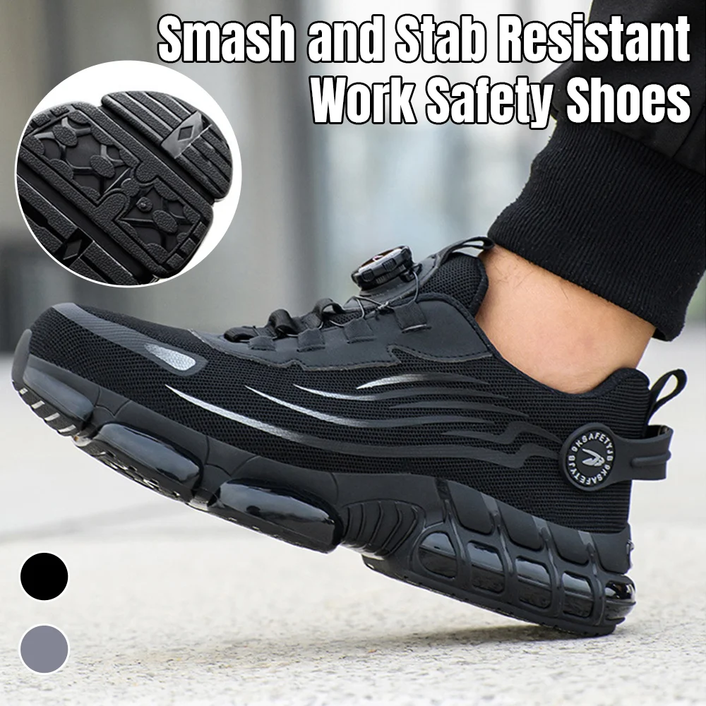 Men's Smash and Stab Resistant Work Safety Shoes