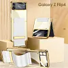Electroplated Transparent Samsung Galaxy Z Flip4  Hard Cover with Strap