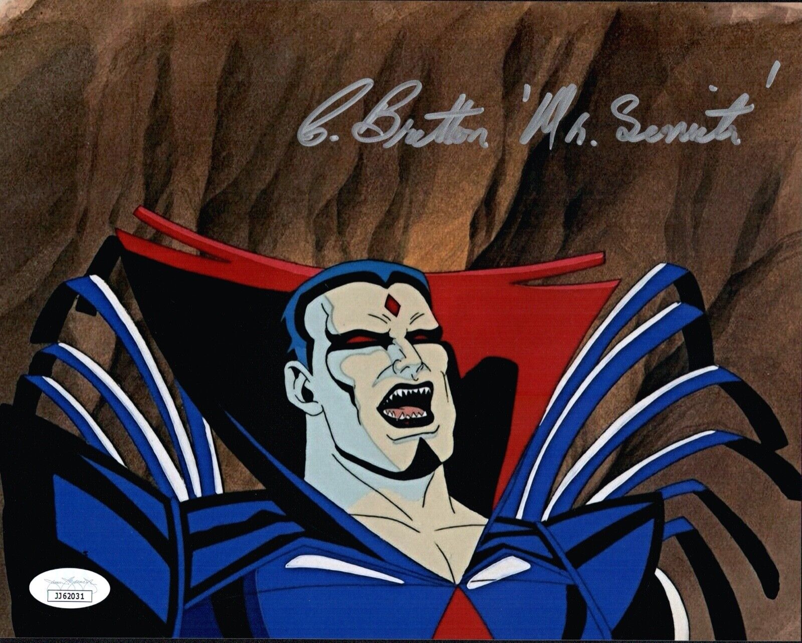 CHRIS BRITTON Signed X-MEN 8x10 Photo Poster painting MR. SINISTER Autograph JSA COA Cert