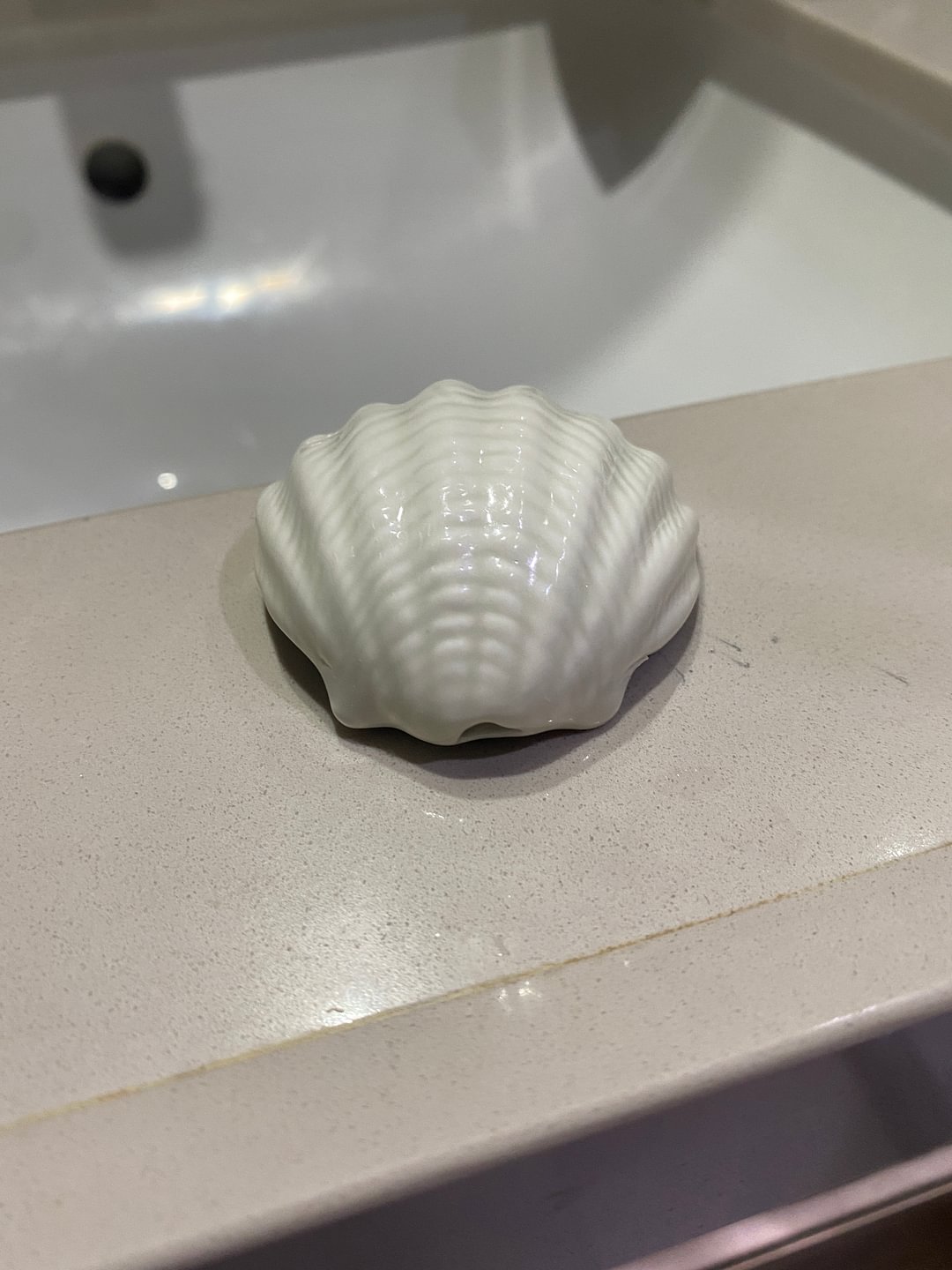 2 Sea Shell Porcelain Toilet Bolt Covers