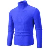 2023 Men's Turtleneck Striped Bottoming Sweater
