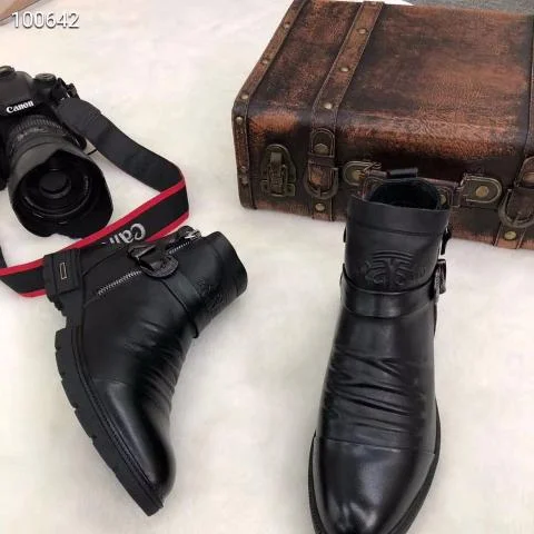 (Black Friday Presales)Men Hand Embossed Zipper Martin Boots