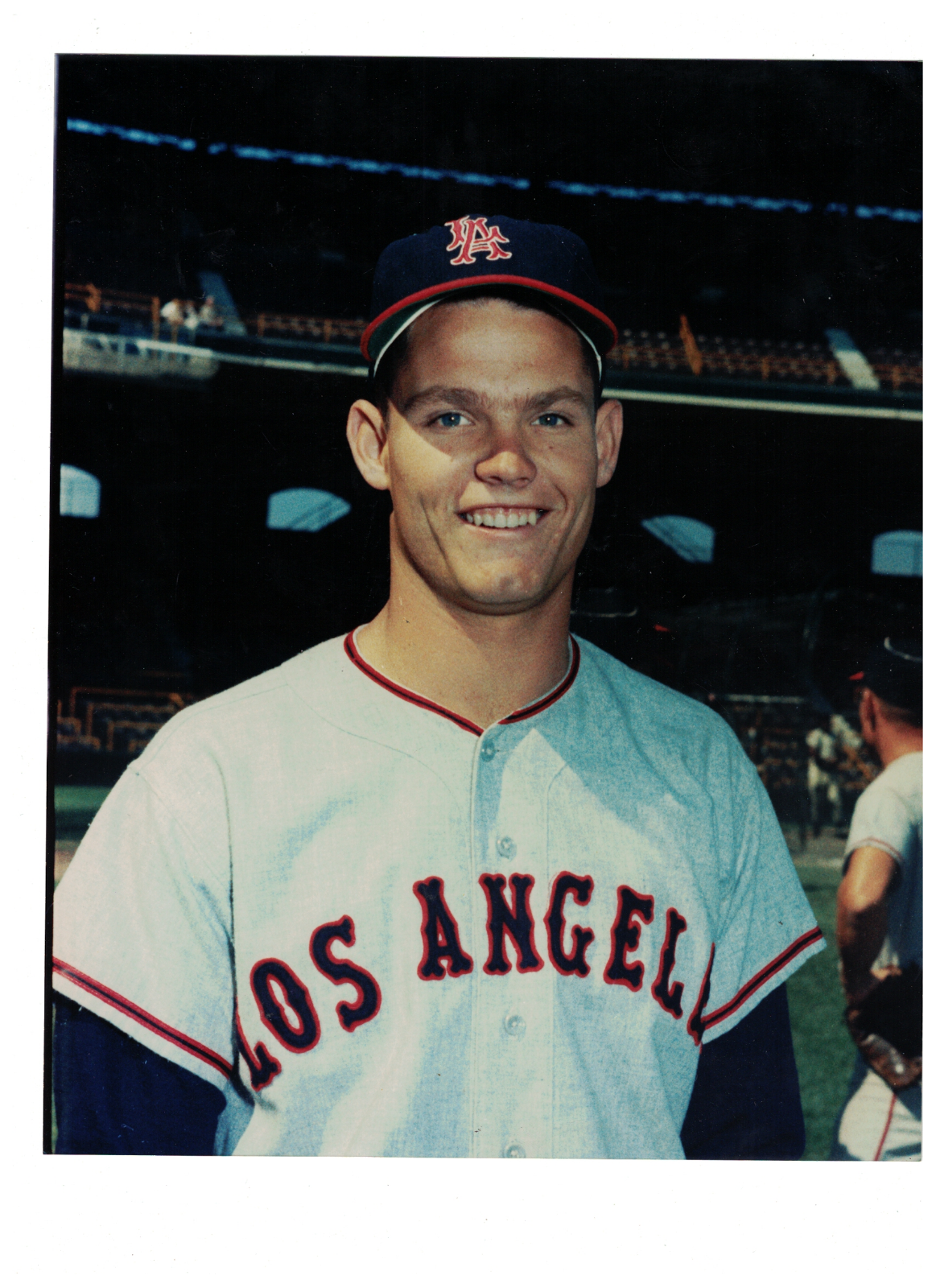 Dan Ardell Los Angeles Angels 8x10 Vintage BRACE Baseball Photo Poster painting RH3