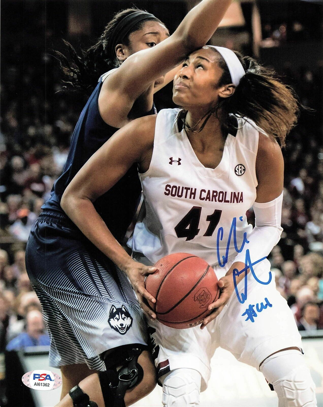 ALAINA COATES signed 8x10 Photo Poster painting PSA/DNA South Carolina Autographed