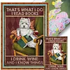 That'S What I Do I Read Books I Drink Wine And I Know Things-11CT Stamped Cross Stitch 40*60cm tapestrymarket