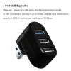Multifunctional Rotatable 3-port USB