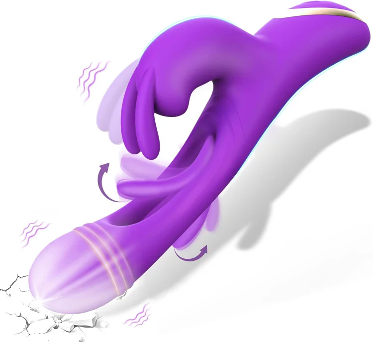 Naomi - 12 Vibration 12 Flapping Modes Flapping Vibrator Rabbit Dildo G Spot Vibrators  Finger Vibrator for Clit Nipple