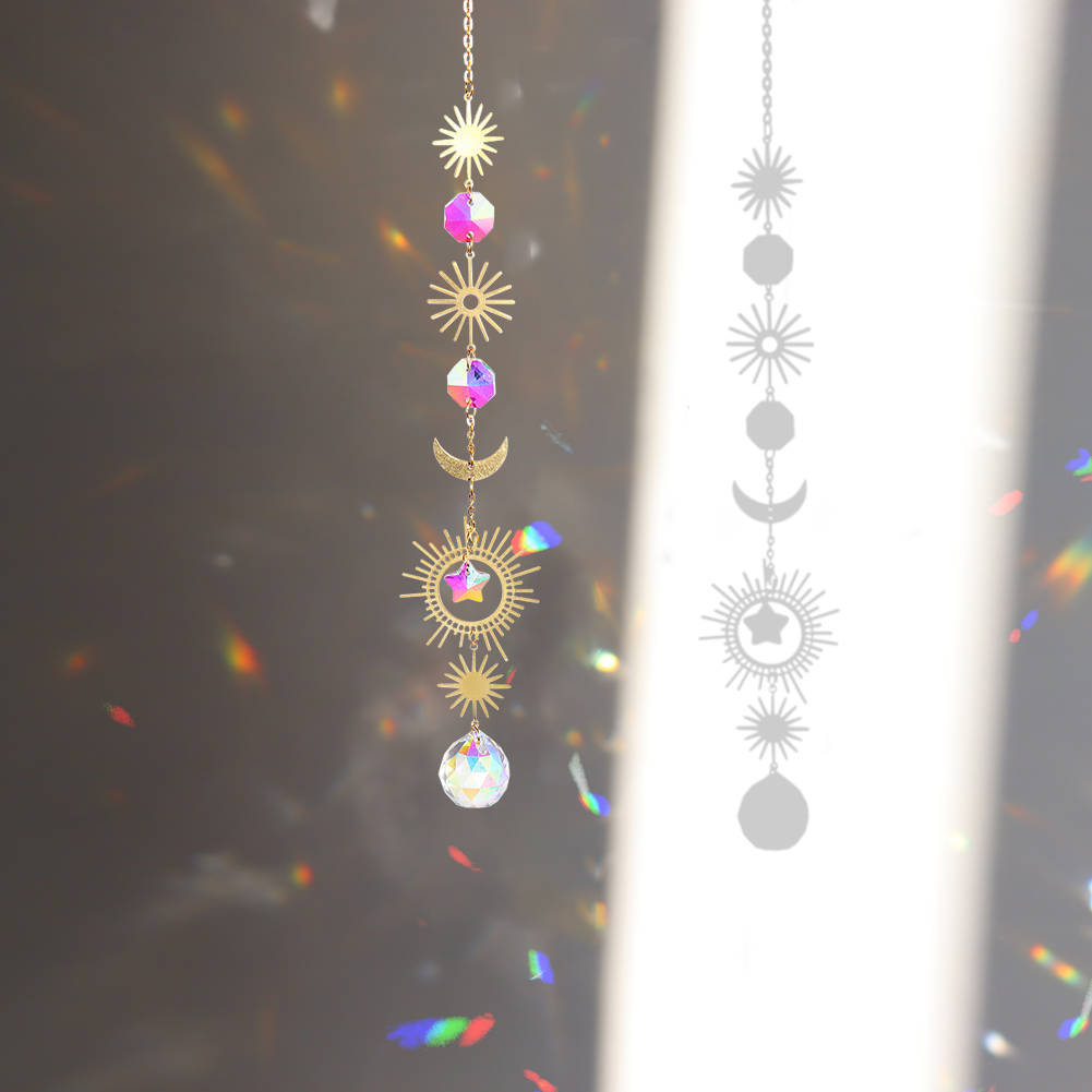 

Sun Moon - Art Crystal Suncatcher, 501 Original