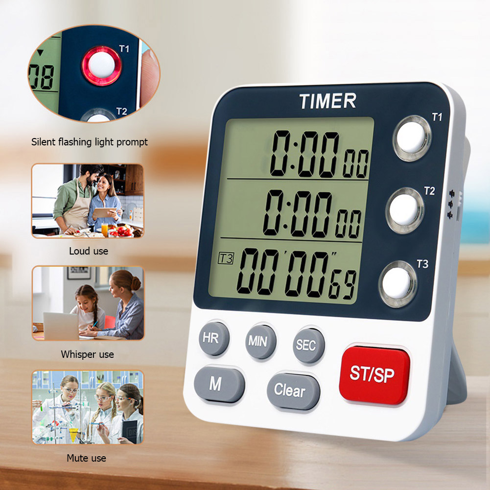 Magnetic Digital Timer Count Up Countdown Cooking Alarm Clock Kitchen Tools от Cesdeals WW