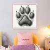 Black Cat'S Paw-18CT Stamped Cross Stitch 20*20cm/7.87*7.87in tapestrymarket