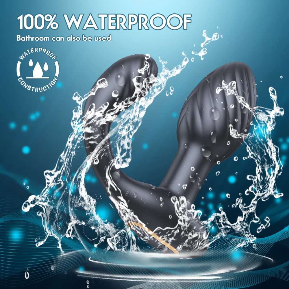 Anal Sex Toys Butt Plug P Spot Male Vibrator With 10 Vibrations & Rotations