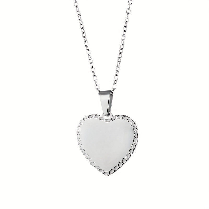 Minimalist Commute Heart Shape Stainless Steel Plating 18k Gold Plated Women’s Pendant Necklace