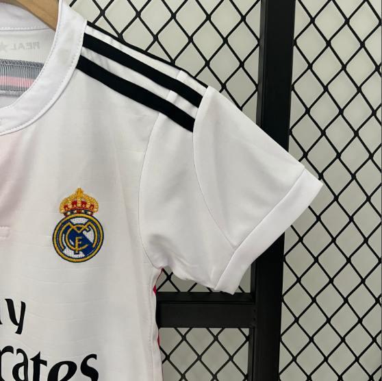 2014-2015 Retro Real Madrid Home Kids Kit Football Shirt Thai Quality