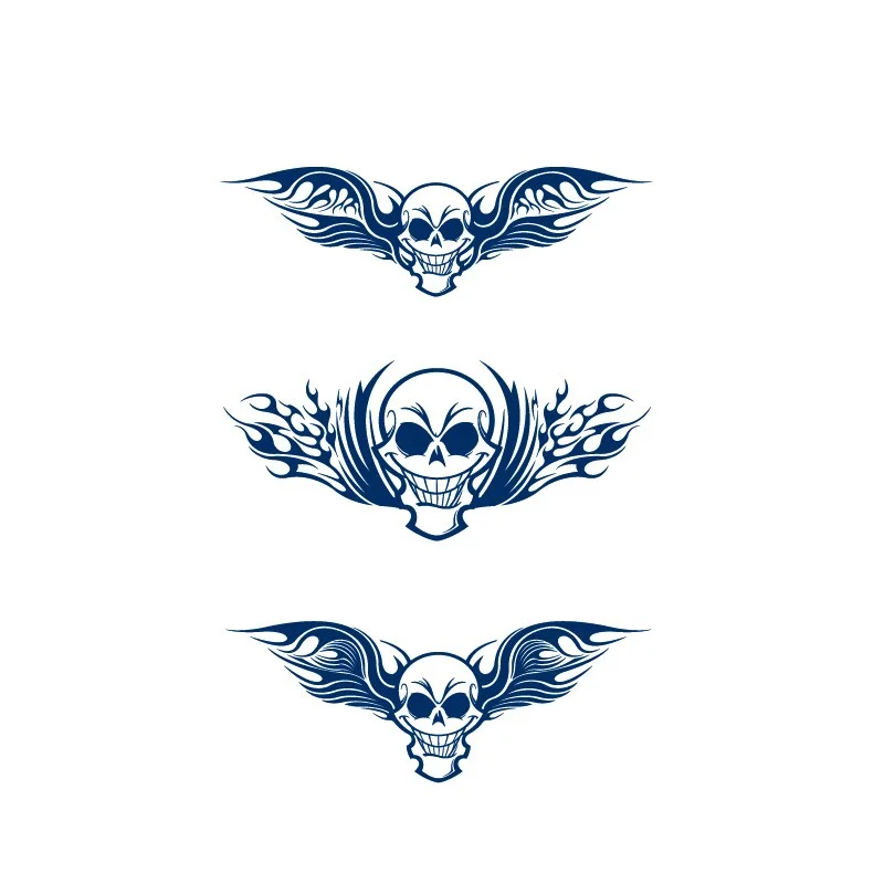 Angel wings/fly Skull/butterfly/sweet feeling Lasts 15 Days Waterproof Temporary Tattoos Men Flash Tatoo Fake Tattoo Sticker