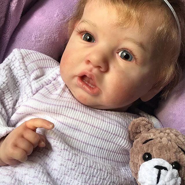 Mini 12 inch Realistic Cute Weighted Reborn Newborn Silicone Baby Girl Doll Catharina 2023 -Creativegiftss® - [product_tag] Creativegiftss®