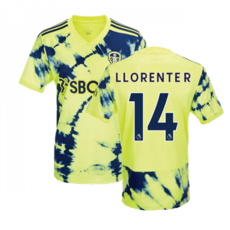 Leeds United Diego Llorente 14 Away Shirt Kit 2022-2023