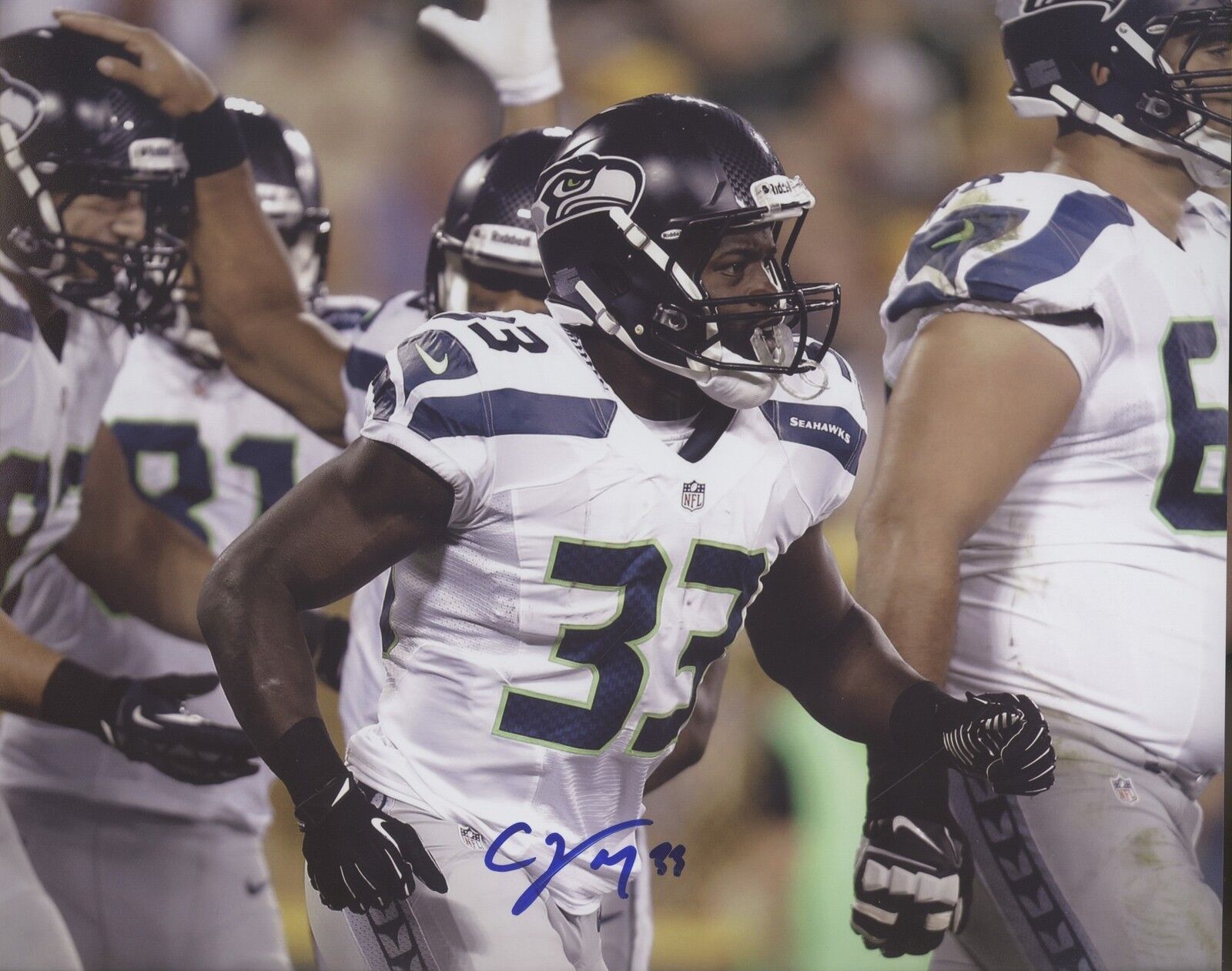 Christine Michael 8x10 Photo Poster painting Autographed Signed AUTO Seahawks SB Champ SPH 0039